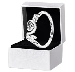 엄마 Pave Heart Ring 925 Sterling Silver Mother039S Day Gift Jewelry Pandora CZ Diamond Love You Rings4497033을위한 오리지널 박스 세트