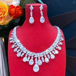 Серьги ожерелья установите Soramoore 2022 Charms Wedding Foring для женщин аксессуары для женщин