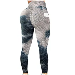 Women's Leggings Fitness Women Clothing Print Hip Lifting Exercise Running High Waist Pants Anti Cellulite Pantalones De Mujer