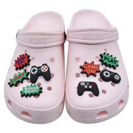 Подвески для видеоигр Crocc Game Controller Jibbitz Shoe Шарм Украшение Пряжка Clog Pins