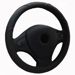 Steering Wheel Covers 5 Colors Car Cover Universal Volant Braid Pattern On The Steering-wheel Fashion Funda Volante Auto Styling