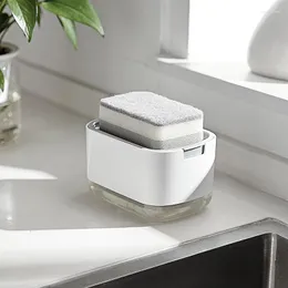 Bottiglie di stoccaggio Sapone per bucato Bubbler Detersivo Scatola per bolle Spugna manuale Pressatura Schiuma Contenitore per manufatti Cucina Bagno