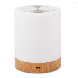 Nattljus 2022 Dimble LED Colorful Creative Wood Grain Charging Light Bedside Table Lamp Ambient Touch