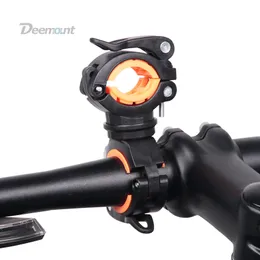 Bike Lights Deemount Bicycle Light Bracket Lamp Holder LED Torch Headlight Pump Stand Quick Release Mount 360 Degree Rotatable HLD211 221201