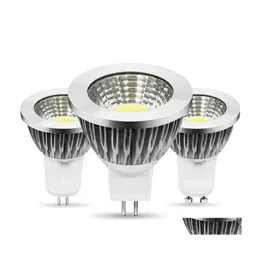 مصابيح LED LED SPOTIGHTS COB GU10 MR16 E27 5W ألومنيوم تبديد حرارة عالية بقعة بقعة أسفل الضوء BBS الديكور الداخلي AC85265V DHHVZ