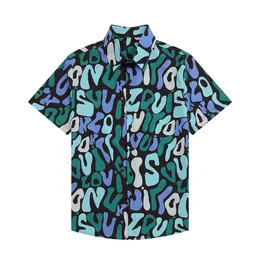 Męskie koszule plażowe na co dzień Męskie letnie jedwabne koszule do kręgli z krótkim rękawem Man Cardigan Bluzka Moda Hawaje Kwiatowy nadruk Luksusowa designerska koszula Plus rozmiary M-3XL