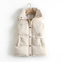 Kvinnors västar väst Parka Kvinnors Autumn Winter Coat Women Warm Down Cotton Sleeveless Jacket Puffer Chalecos Para Mujer 2023 KJ5007 221202