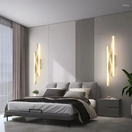 Wall Lamp 50CM 65CM LED Nordic Bedroom Lamps Modern Minimalist Living Room Sofa Corridor Hanging Lights Decor Home Bedside