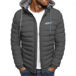 Herren-Kapuzenpullover, CCM 2022, Herren-Winter- und Herbst-Modische Druck-Baumwoll-Reißverschluss-Mäntel, warm halten, verdickte Sport-Oberteile, Jacken