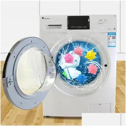 Otros productos de lavandería Productos de lavandería por sublimación 1Pcs Magic Solid Laundrys Ball Reutilizable Descontaminación Limpieza Antilavados H Dh3Aj