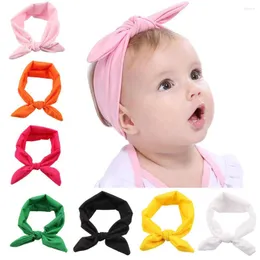 Akcesoria do włosów 5 szt. Baby Headbands Dziewczyna chłopiec na nakrycia głowy dla dzieci dzieci dzieci solidne proste kolor na głowę swobodne turban 1-5 rok