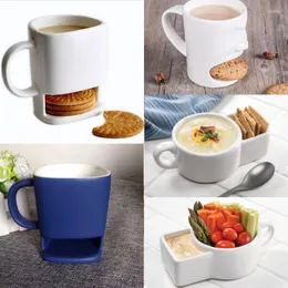 Mugs 350ML 12Oz 3D Creative Coffee Mug Biscuit Cookie Dessert Pocket Afternoon Tea Cups Breakfast Ceramic Milk Drinkware