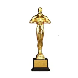 Objetos decorativos Figuras Trophy Cup Ator Award Sports Sports Souvenir Gold Color Bated Party Gifts 221202