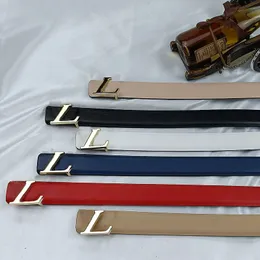 Luxurys Designers Belts for Woman Gold Buckle Width 2.5cm Cowhide Leather 6色ベルトニードルバックルパイレットレターL 22120202