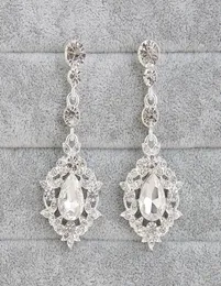 Novo design Brincos de noiva de cristal de alta qualidade Rhinestone Diamond Jewelry Party Wedding Party Acess￳rios 7328319