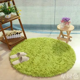 Mattor fast färg faux päls vit plysch fluffig rund matta för vardagsrum sovrum stort modernt matta hem dekorativ mat tapete
