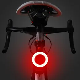 Cykelbelysning Bicycle Taillight Multi Lighting Lägen Modeller USB laddning LED Lätt flash svans bak för Road MTB Seat Post 221201