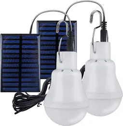 Garden Decorations LED Solar Bulb Light Waterproof Outdoor 5V USB Charged Hanging Emergency Sunlight Powered Lamp Portable Powerful Indoor House 221202