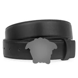 الرجال أحزمة موضة حزام جلد طبيعي للمرأة مصمم ميدوسا حزام رجل الأعمال حزام غير رسمي حزام Cintura Ceinture عرض 3.8 سنتيمتر