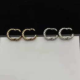 Transparente Perlen-Charm-Ohrringe, Buchstabe, goldene Ohrstecker für Damen, Sommer, Alltag, Pearsonality-Ohrhänger mit Geschenkbox