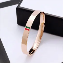 316L stainless steel rose gold Designer Bracelets Simple Fashion Luxury Jewelry Women Bangle Fashionable Accessories Punk Hip Hop bangles for couple