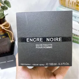 브랜드 남성 향수 100ml encre Noire Male Parfum eau de windette pour homme 3.3fl.oz 긴 지속 냄새 Edt Woody 향기 블랙 쾰른 천연 스프레이 빠른 선박