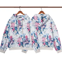 Autumn Hoodies for Men Sweatshirts Women Floral Printing Hooded Designer Pullover Hoodie Coat