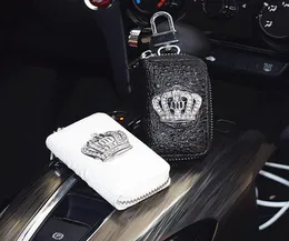 Crown Car Key Holder Storage Case Crystal Diamond Keychains sleutelbedekking externe sleuteltas met Crown Interior Accessories5659614