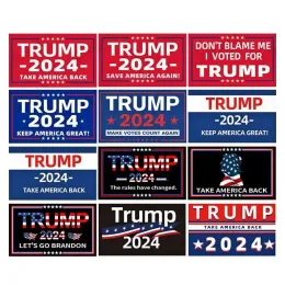 Skräddarsydd Trump -flagga för 2024 President Election Designs Direct Factory 3x5 ft 90x150 cm Take America Back DHL grossist