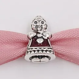 Christmas 925 Sterling Silver Beads Mrs Christmas Charm Fits European Pandora Style Jewelry Bracelets & Necklace 792005EN07 AnnaJewel