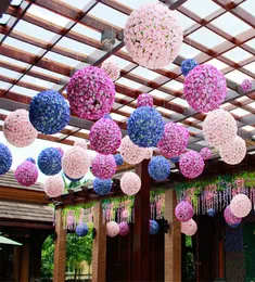 25 cm kunstmatige zijden roos pomander bloemenballen trouwfeestje boeket home decoratie ornament kussen ball hop4660486