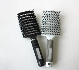 Whole2016 New Antistatic Heat Curved Vent Barber Salon Hair Styling Tool Tine Tine Comb Brush Hairbrush1541030