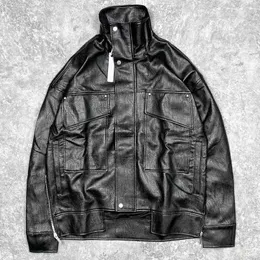Giacche da uomo 2022 Arnodefrance Autunno Inverno ADF in pelle funzionale con cerniera giacca cappotto nero M-XL T221202