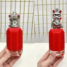 Försäljning Märke Kvinna Charmig parfym Eau de Parfum designer Lucky cat Crown For Women Tjej varaktig doft 90ml varaktig tid snabb frakt