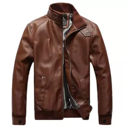 2023 Новые мужские куртки PU Clothing Locomative Men Clothing Pail Men's Leather Jacket Motorcycl