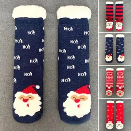 Men's Socks 1 Pair Beautiful Cold Winter Girls Home Sleeping Washable Christmas Santa/Reindeer/ For