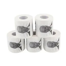 Novel Joe Biden toalettpapper servetter rullar roliga humor gaggåvor kök badrum trä massa vävnad tryckt toaletter papper servett c1202