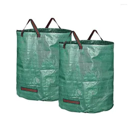 Storage Bags 272L Large Capacity Waste Rubbish Bag Sack Reusable Garden Refuse Blanket Essential Products For Home Travel