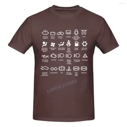 Men's T Shirts Car Fault Indicator Light Mechanic Gift Dad Fathers Day T-shirt Harajuku Streetwear Cotton Graphics Tshirt Brands Tee Tops