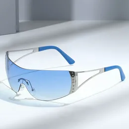 One Piece Fashion Gözlükler Unisex Goggles Style Arc Lens Sport Güneş Gözlüğü