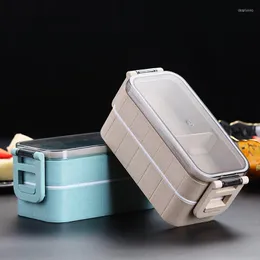 Zestawy naczyń obiadowych spiżarnia do przechowywania posiłek przygotowawcze pojemniki bento lunch pudełka piknik