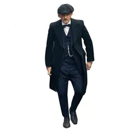 Męskie garnitury Blazers jesienne zimowe bal maturalne męskie mody mody Przystojny państwo noszenia impreza biznesowa tweed garnitur formalny 3 -częściowy kamizelka kurtka spodni 221202