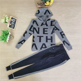 Moda Tasarımcı Kadın Trailtsuits Sportsswear Mektubu Pullover Hoodie Sports Set Sportif Gevşek Gündelik İki Parçalı Kadın