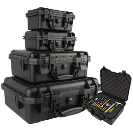 Tool Bag Box ABS Plastic Safety Equipment Instrument Case Portable Dry Box Impact Resistant WPrecut Foam Multisize 221202