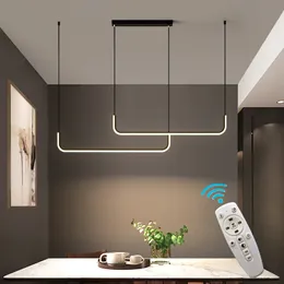 Chandelier Modern LED Ceiling Dimmable Table Dining Room Kitchen Minimalist Pendant Lamps Home Decor Lighting Lusters Luminaires 221203