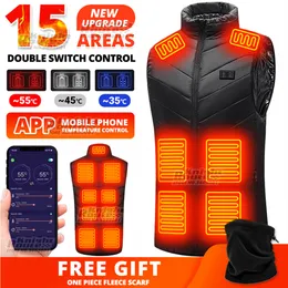 Gilet tattici 15 aree Scaldamuscoli autoriscaldato Giacca riscaldante da uomo calda alimentata tramite USB Giacca termica da uomo invernale S-6XL 221203