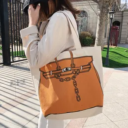 Original Design Fashion Printing Large Capacity Handbag Classic Vagrant Style Ladies Shopping Tote Simple Women Shoulder bag