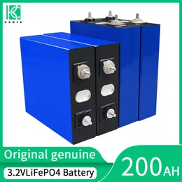 200AH LIFEPO4 Batteri 3.2V Uppladdningsbart litiumjärnfosfat DIY Deep Cycle Cell Pack för 12V 24V 36V 48V HUS EV OFF GRID