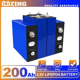 New 8PCS 3.2V 200AH Lifepo4 Battery Deep Cycle Rechargeable Battery Pack DIY for Solar 12V 24V Campers Boat EV RV EU US tax-free