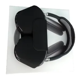 För AirPods max TWS hörlurar tillbehör solid silikon söt skyddande hörlurskåpa äppel trådlös laddning bra låda stötsäker fodral vit blac